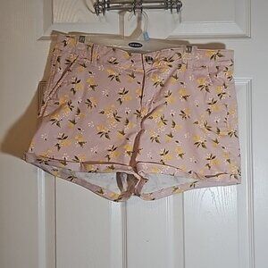 So Pink and Yellow Lemon Shorts Plus Size JR 17